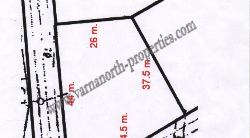 3 plan of the plot in Bulgaria near Kavarna